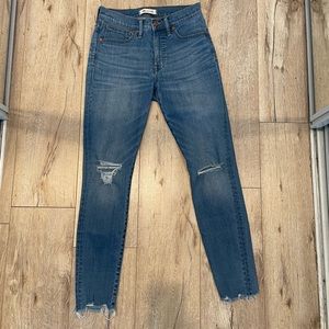 Madewell Light Wash 9” High-Rise Skinny Jean
